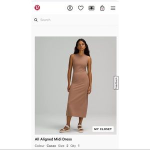 All aligned midi dress